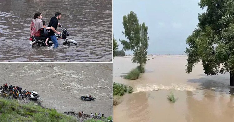 পাকিস্তানে ভারি বৃষ্টিতে প্লাবিত ৪০০ বর্গকিলোমিটার এলাকা, নিহত ৭